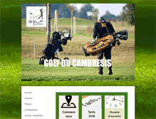 Tablet Screenshot of golfducambresis.com